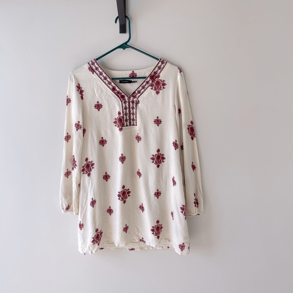 Bohme Embroidered Floral bohemian dress